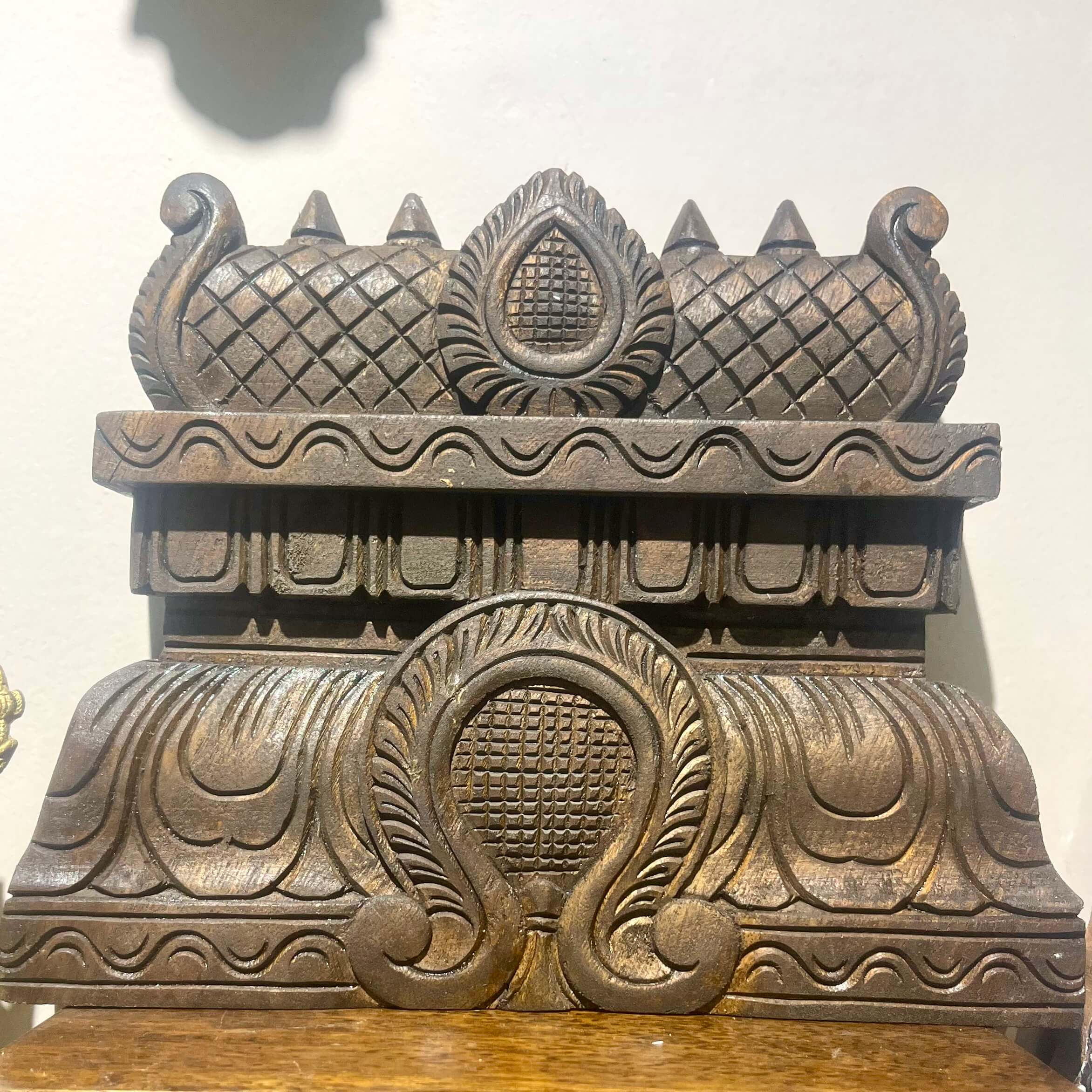 Gopuram Wooden Wall Panel