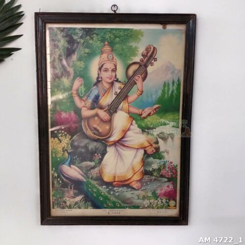 Goddess Saraswathi Lithograph
