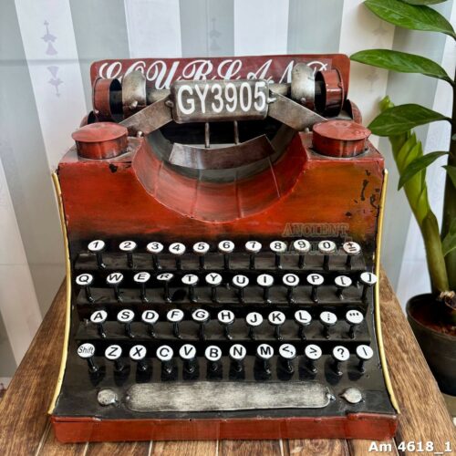 Vintage Typewriter Metal Showpiece