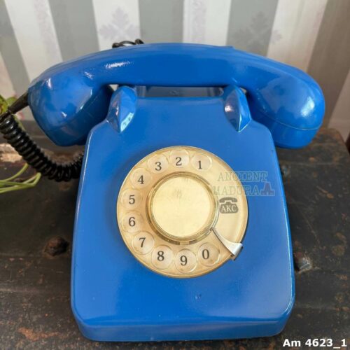 Vintage Rotatory Telephone Show piece - Blue