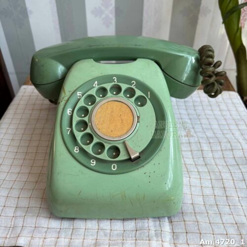 Vintage Rotatory Telephone Show piece - mint green