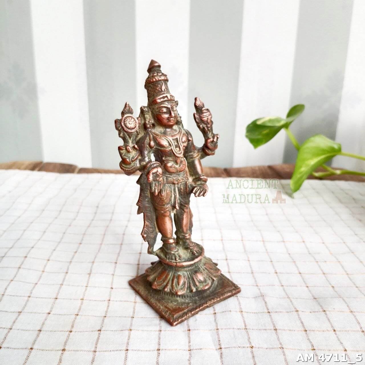 Copper Lord Vishnu