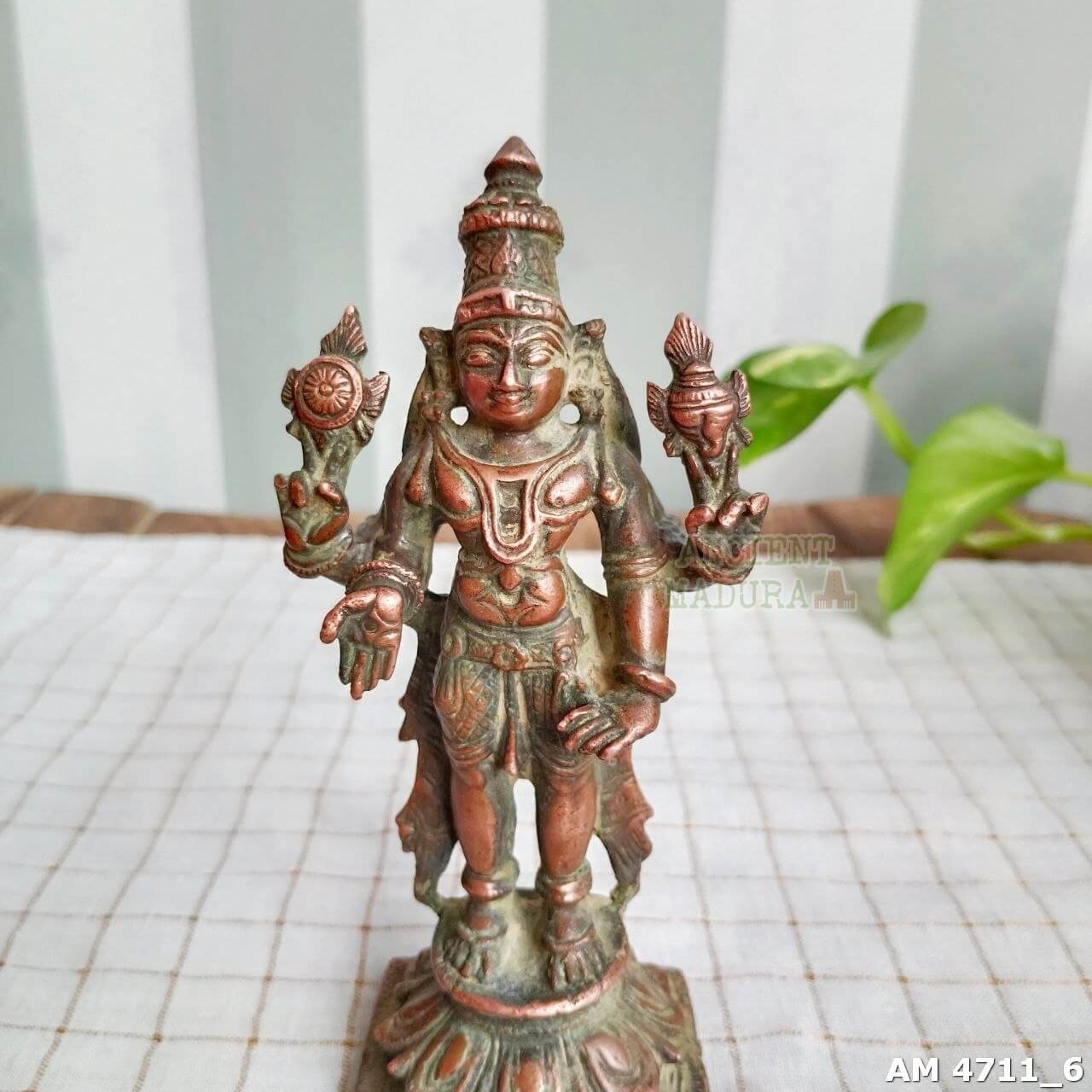 Copper Lord Vishnu