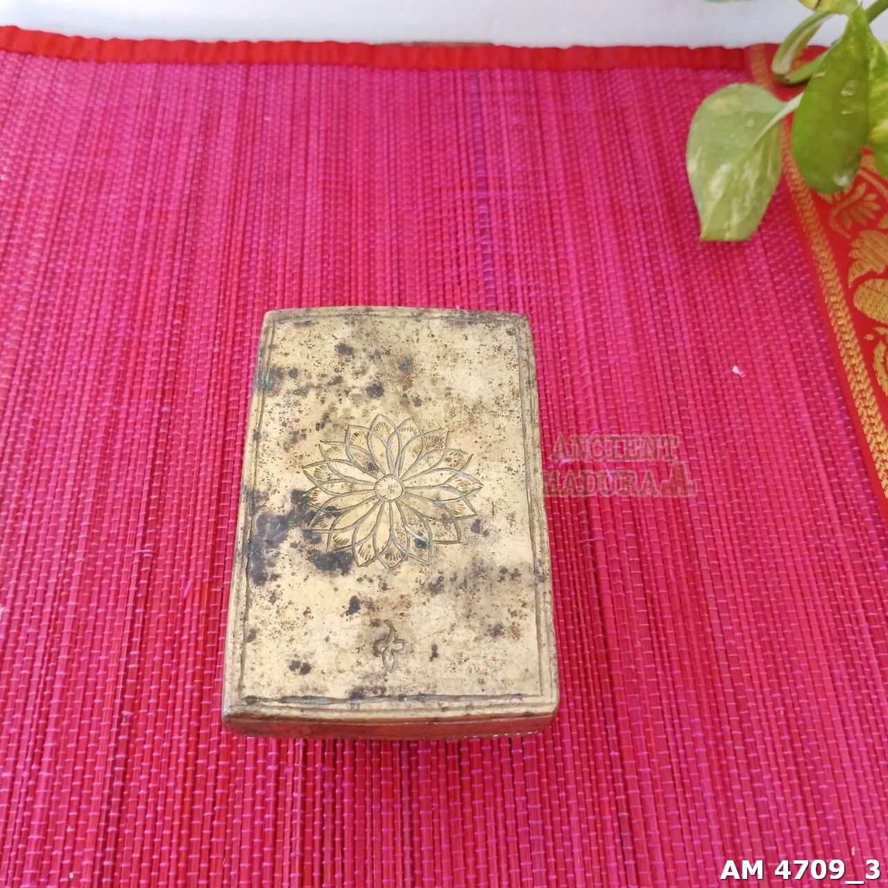 Vintage Brass Baby Rattle with Beads