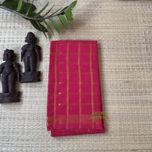 Rani Pink Premium Pavithra Kattam Sungudi Saree