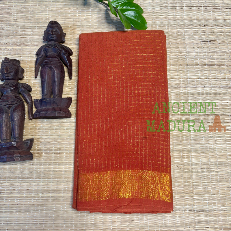 Rust Valli Kattam Sungudi Saree