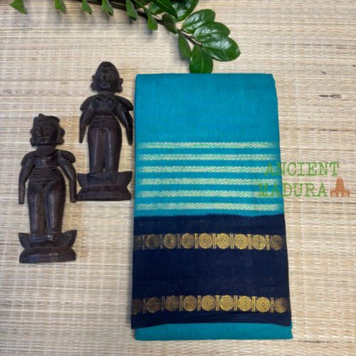 Teal Green Premium Neli Velthari Sungudi Saree