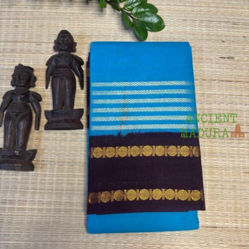 Turquoise Premium Neli Velthari Sungudi Saree