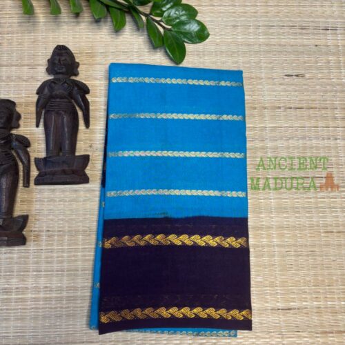 Blue Leaf Velthari Sungudi Saree