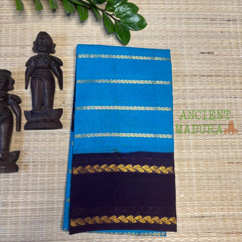 Blue Leaf Velthari Sungudi Saree