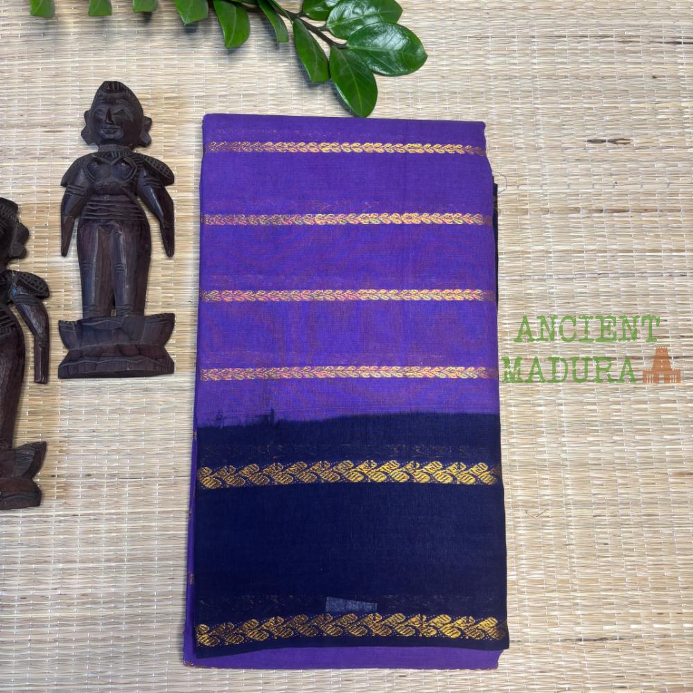 Purple Leaf Velthari Sungudi Saree