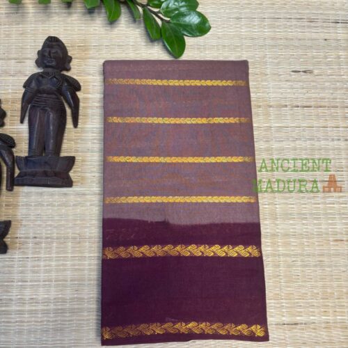 Mauve Leaf Velthari Sungudi Saree