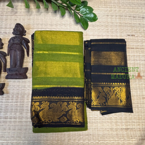 Leaf Green Vairaoosi Sungudi Saree