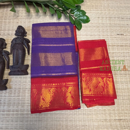 Violet Vairaoosi Sungudi Saree