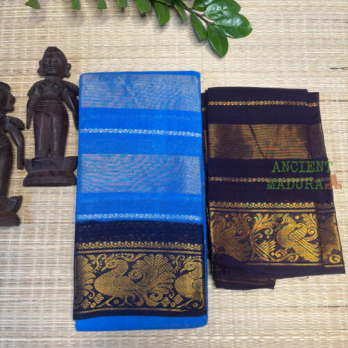 Royal Blue Vairaoosi Sungudi Saree
