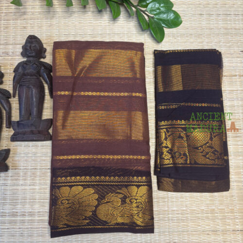 Brown Vairaoosi Sungudi Saree