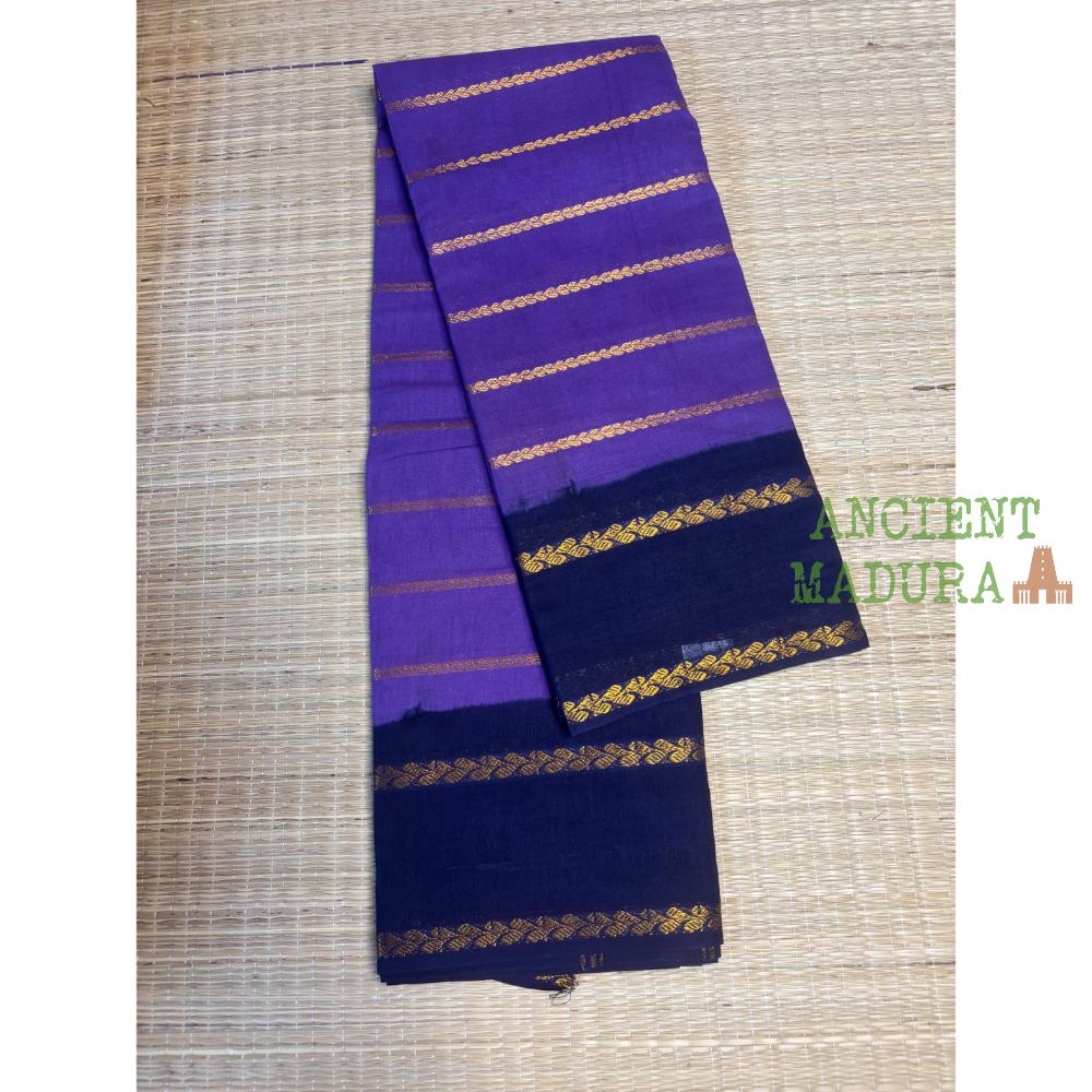 Purple Leaf Velthari Sungudi Saree