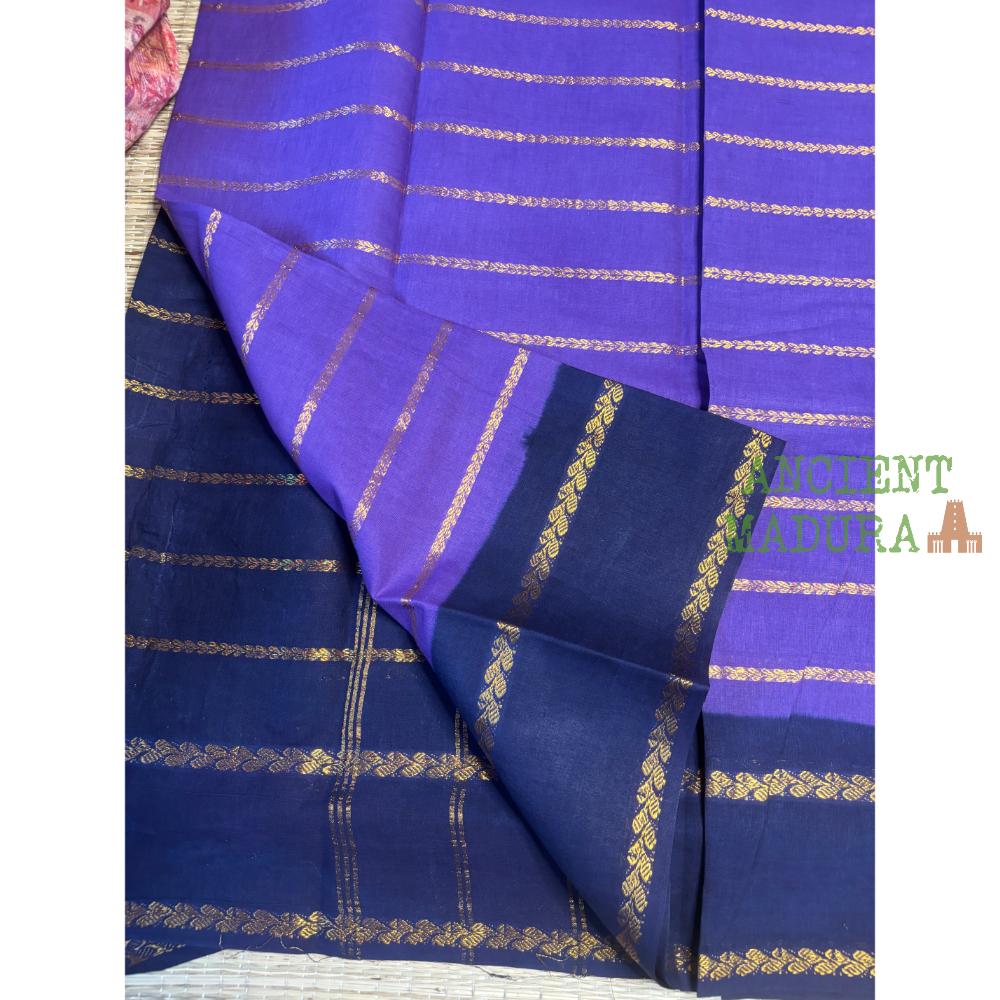 Purple Leaf Velthari Sungudi Saree