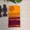 Mango yellow Kolam Sungudi Saree