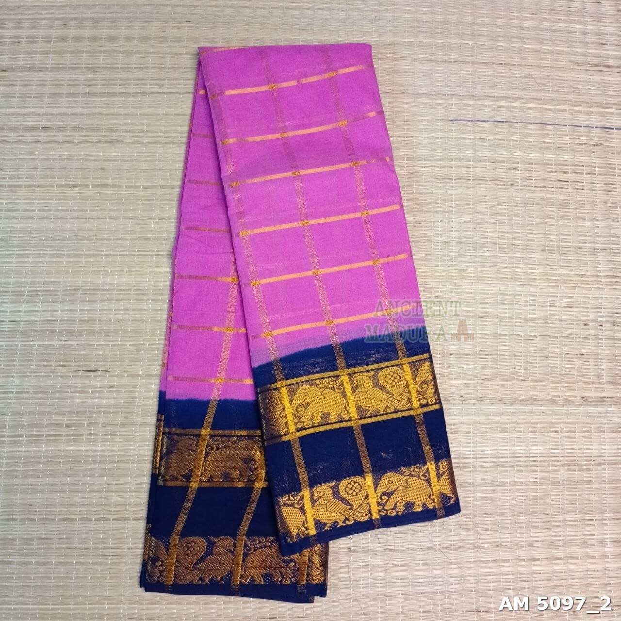 Rose Milk Pavithra Kattam sungudi saree