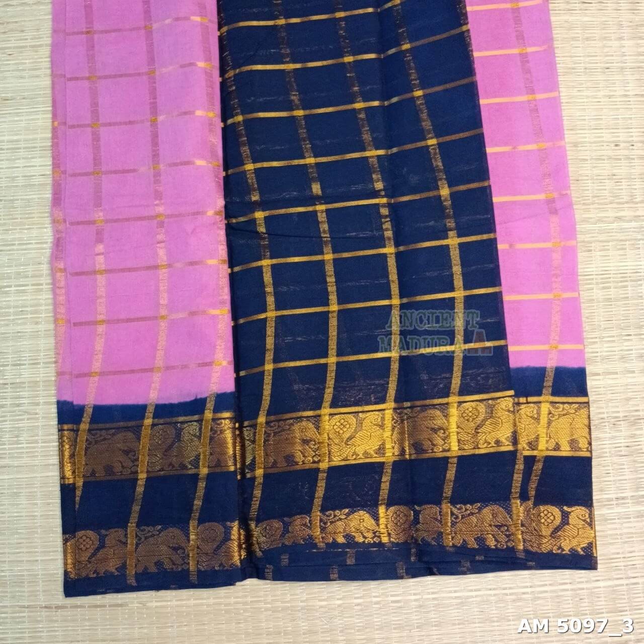 Rose Milk Pavithra Kattam sungudi saree