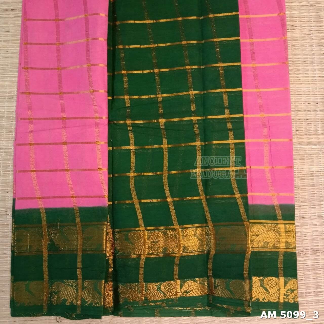 Rose Milk Pavithra Kattam sungudi saree