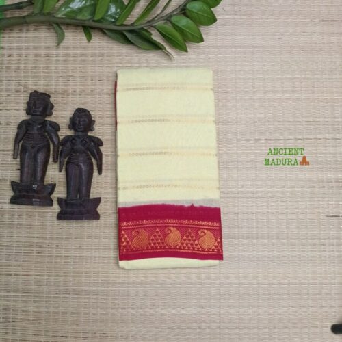 Cream Velthari Sungudi Saree